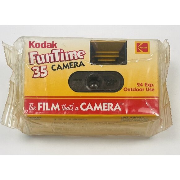 VTG KODAK Funtime 35 Camera Disposable 35mm Film 24 Exposure Outdoor 12/96 NIP - Picture 1 of 4